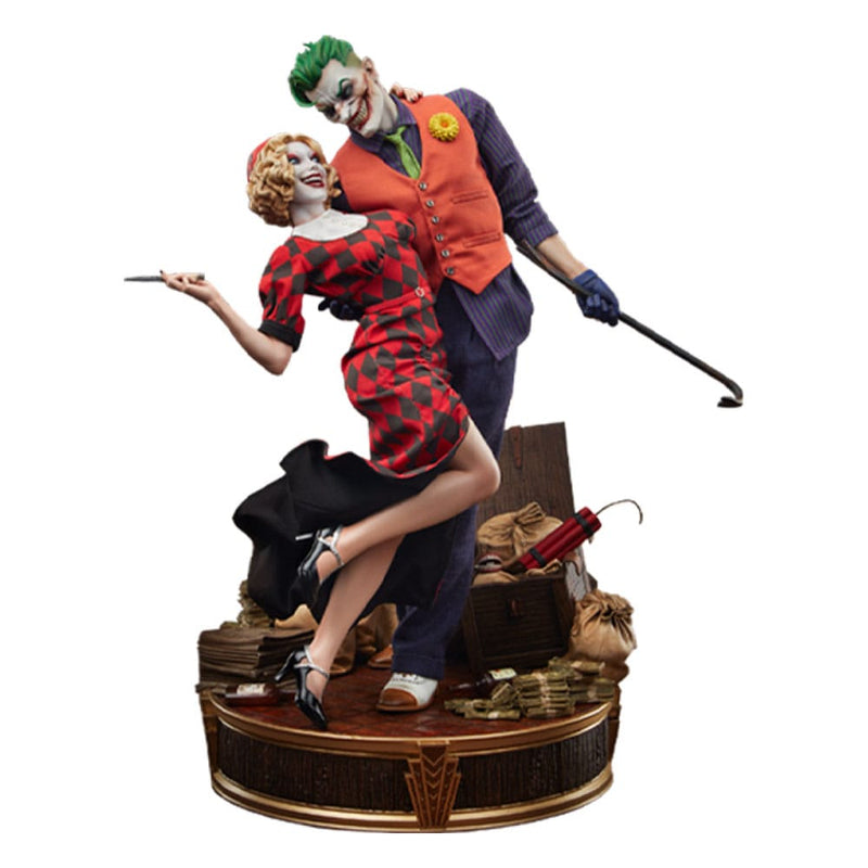 SIDESHOW COLLECTIBLES DC Comics Mythos Estatua 1/5 The Joker and Harley Quinn: Lawless Love 41 cm