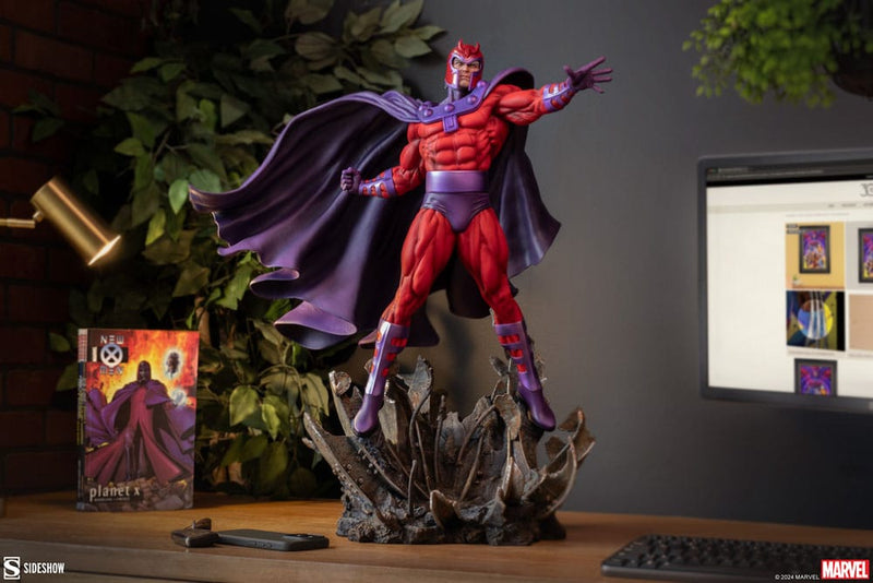 SIDESHOW COLLECTIBLES Marvel Estatua Premium Format Magneto: Master of Magnetism 64 cm