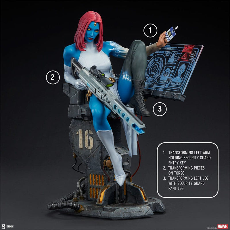 Sideshow Collectibles Marvel Estatua Premium Format Mystique: Freedom and Destiny 39 cm