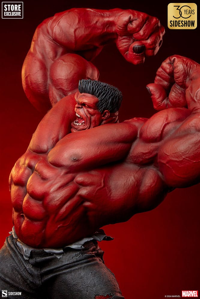 Sideshow Collectibles Marvel Estatua Premium Format Red Hulk: Thunderbolt Ross 74 cm