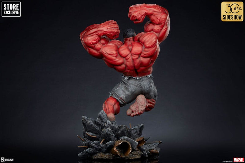 Sideshow Collectibles Marvel Estatua Premium Format Red Hulk: Thunderbolt Ross 74 cm