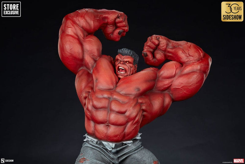 Sideshow Collectibles Marvel Estatua Premium Format Red Hulk: Thunderbolt Ross 74 cm