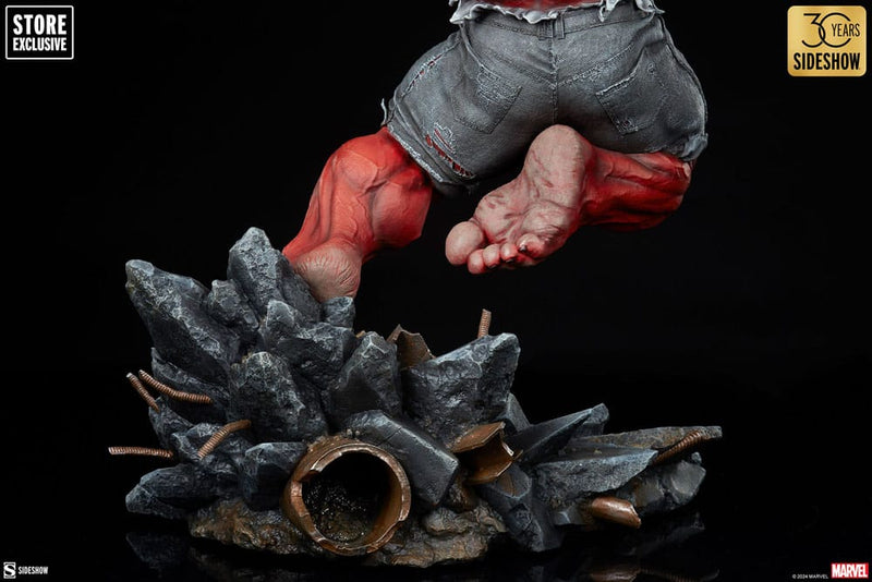 Sideshow Collectibles Marvel Estatua Premium Format Red Hulk: Thunderbolt Ross 74 cm