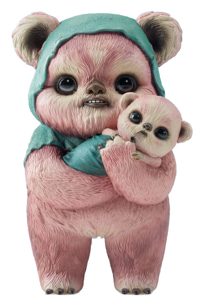 SIDESHOW COLLECTIBLES Star Wars Estatua de diseñador Ewok by Mab Graves Pink Variant 18 cm