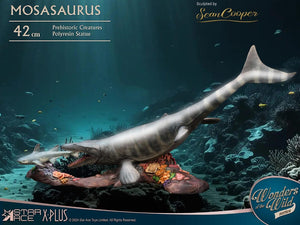 STAR ACE Wonders of the Wild Estatua Mosasaurus (DX) 42 cm