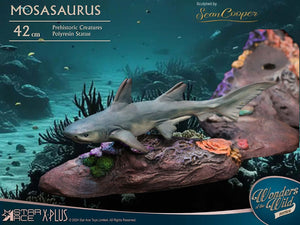 STAR ACE Wonders of the Wild Estatua Mosasaurus (DX) 42 cm