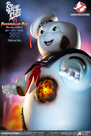 STAR ACE Ghostbusters Estatua Soft Vinyl Stay Puft Marshmallow Man Burnign Edition Deluxe Version 30 cm