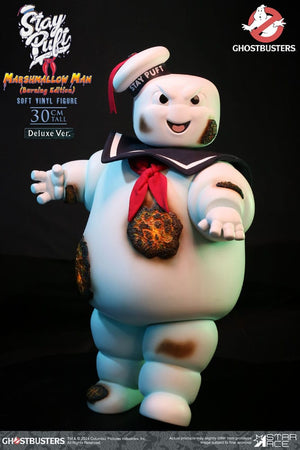 STAR ACE Ghostbusters Estatua Soft Vinyl Stay Puft Marshmallow Man Burnign Edition Deluxe Version 30 cm