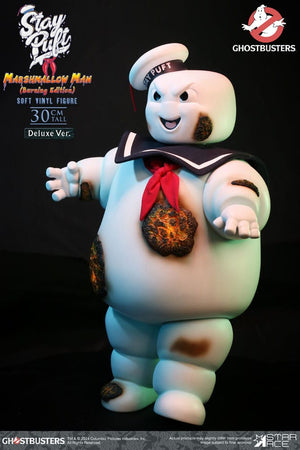 STAR ACE Ghostbusters Estatua Soft Vinyl Stay Puft Marshmallow Man Burnign Edition Deluxe Version 30 cm