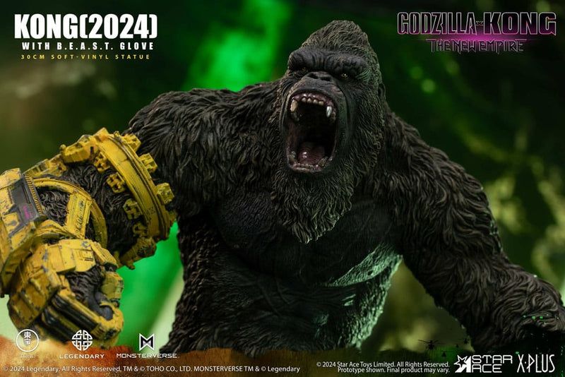 STAR ACE Godzilla vs. Kong: The New Empire Estatua Soft Vinyl Kong with B.E.A.S.T. Glove 30 cm