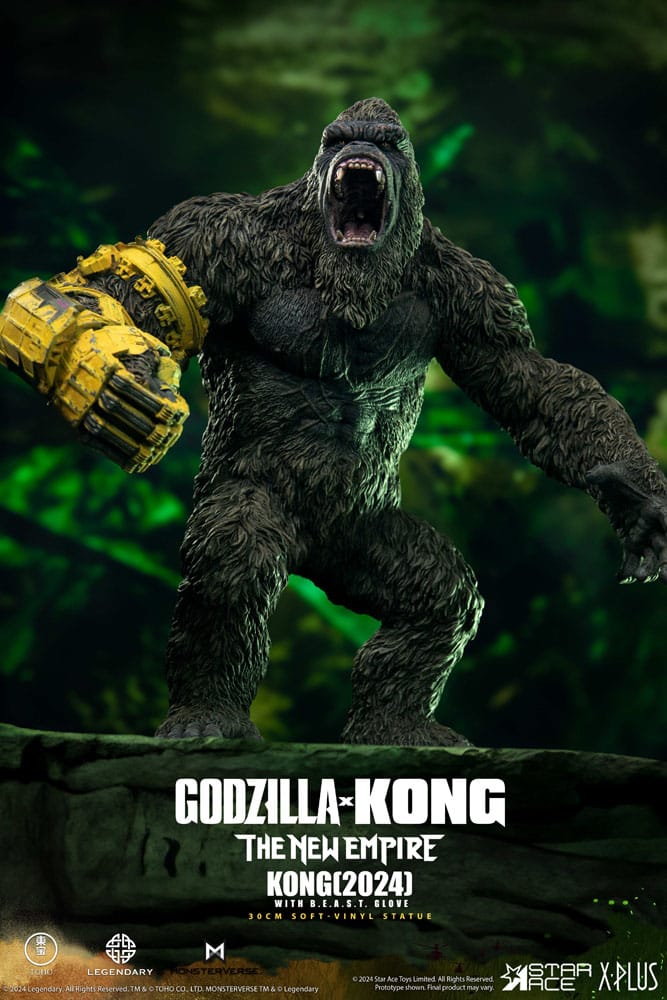 STAR ACE Godzilla vs. Kong: The New Empire Estatua Soft Vinyl Kong with B.E.A.S.T. Glove 30 cm