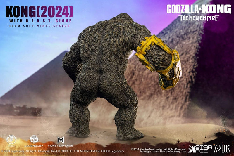 STAR ACE Godzilla vs. Kong: The New Empire Estatua Soft Vinyl Kong with B.E.A.S.T. Glove 30 cm