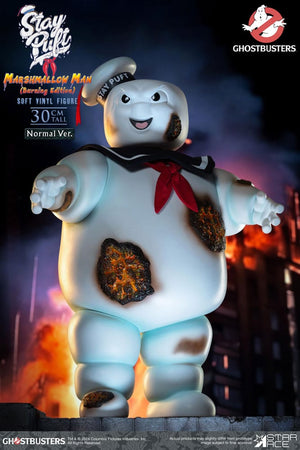 STAR ACE Ghostbusters Estatua Soft Vinyl Stay Puft Marshmallow Man Burning Edition Normal Version 30 cm