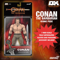 SUPER7 Conan el Bárbaro 1982 Figura Deluxe Conan Iconic Pose 18 cm