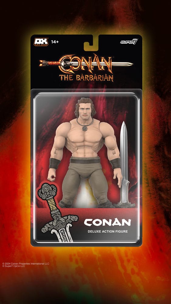 SUPER7 Conan el Bárbaro 1982 Figura Deluxe Conan Iconic Pose 18 cm