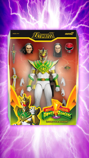 SUPER7 Power Rangers Figura Ultimates Mighty Morphin Power Rangers Lord Drakkon 18 cm