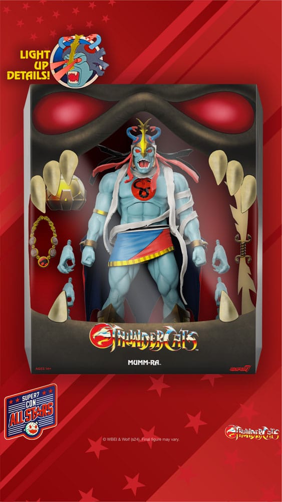 SUPER 7 Thundercats Figura Ultimates Mumm-Ra (LED Eyes) 18 cm