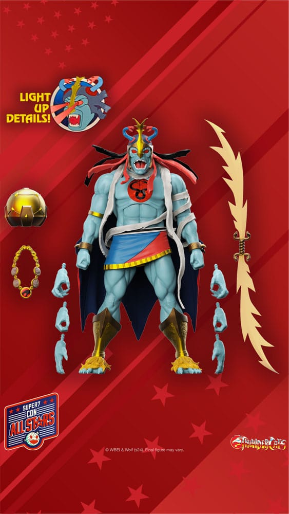 SUPER 7 Thundercats Figura Ultimates Mumm-Ra (LED Eyes) 18 cm