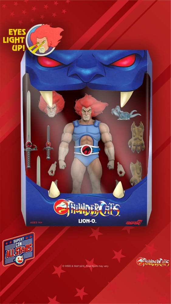 SUPER 7 Thundercats Figura Ultimates Lion-O (LED Eyes) 18 cm