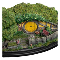 WETA WORKSHOP Trilogía de El hobbit Estatua Hobbit Hole -25 Gandalf's Cutting 14 cm