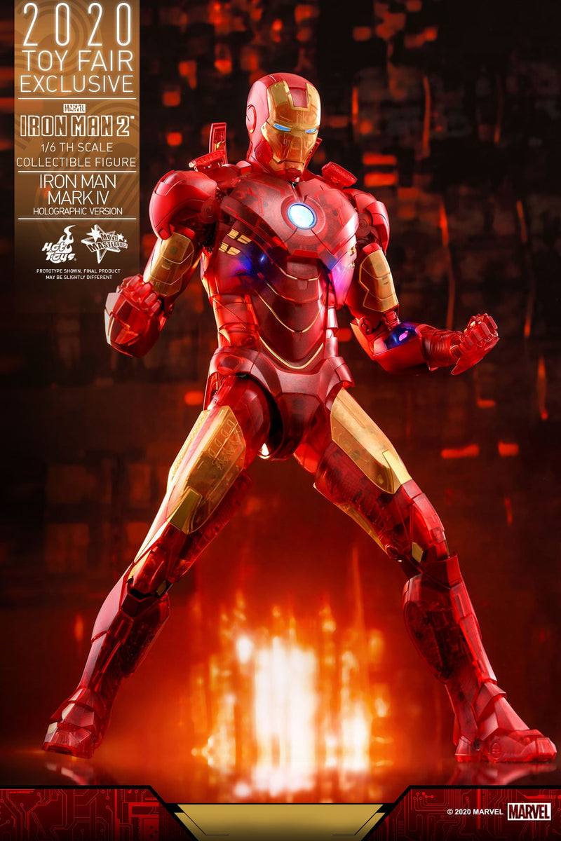 Hot Toys 1/6 Toy Fair Exclusive Iron Man 2 Iron Man Mark IV (Holographic Version)