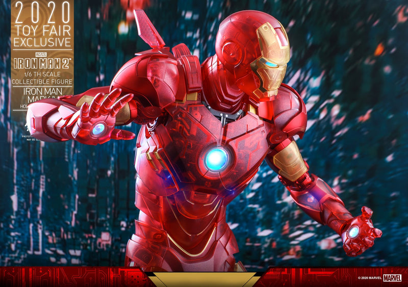 Hot Toys 1/6 Toy Fair Exclusive Iron Man 2 Iron Man Mark IV (Holographic Version)