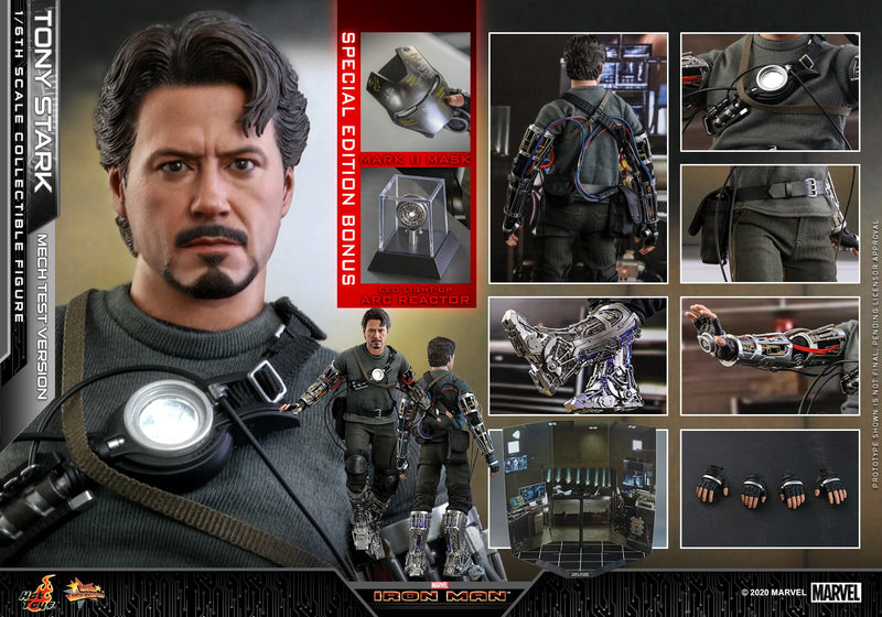 Hot Toys 1/6 Iron Man: Tony Stark (Mech Test Version) Special Edition