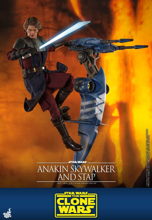 Hot Toys 1/6 Star Wars: The Clone Wars: Anakin Skywalker and STAP Collectible Set