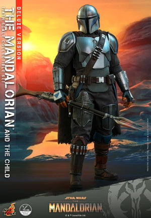Hot Toys 1/4 Star Wars The Mandalorian: The Mandalorian & The Child Collectible Set (Deluxe Version)