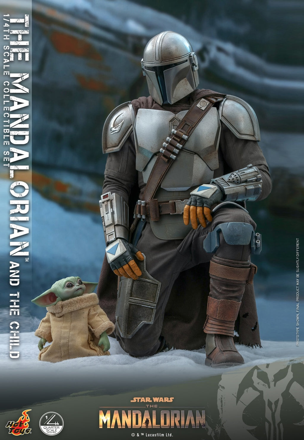 Hot Toys 1/4 Star Wars The Mandalorian: The Mandalorian & The Child Collectible Set