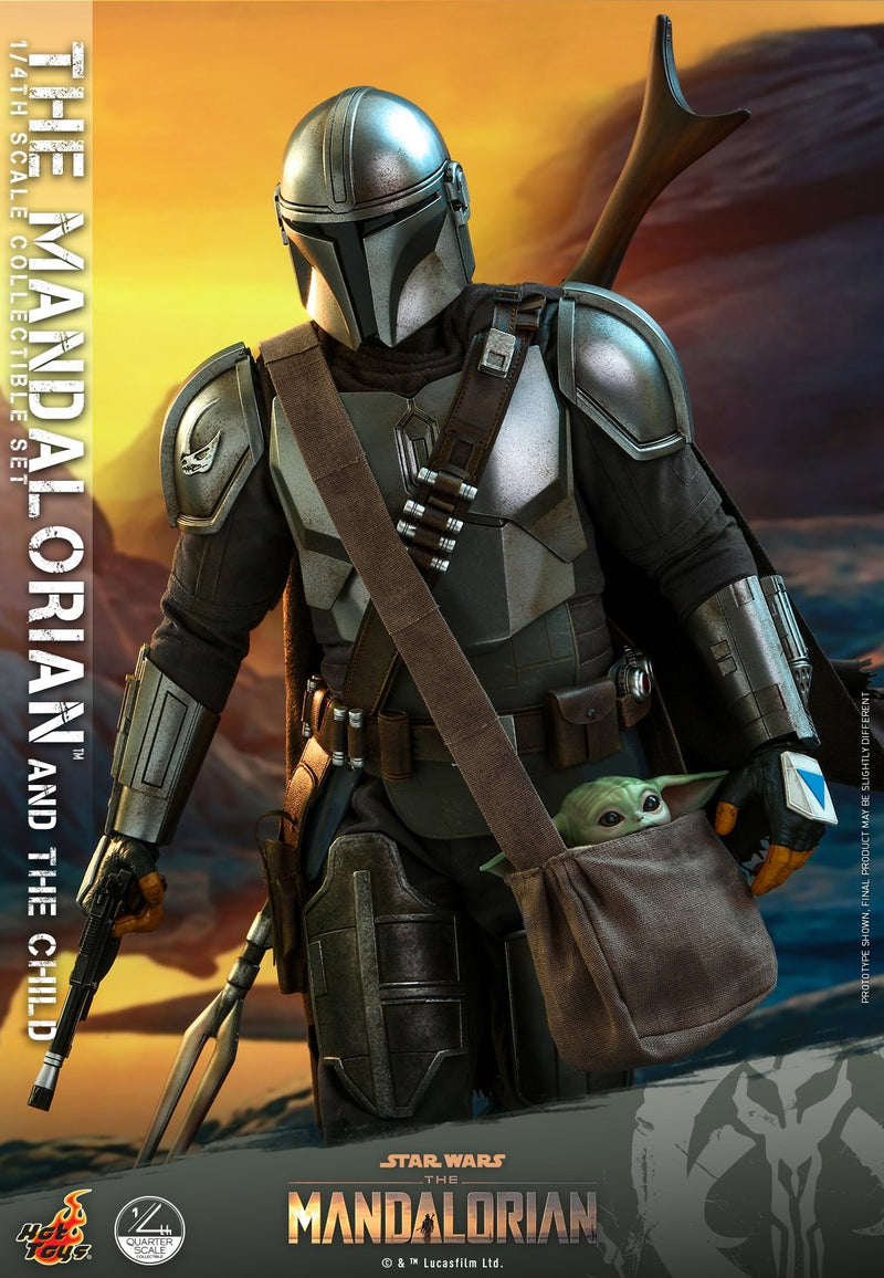 Hot Toys 1/4 Star Wars The Mandalorian: The Mandalorian & The Child Collectible Set