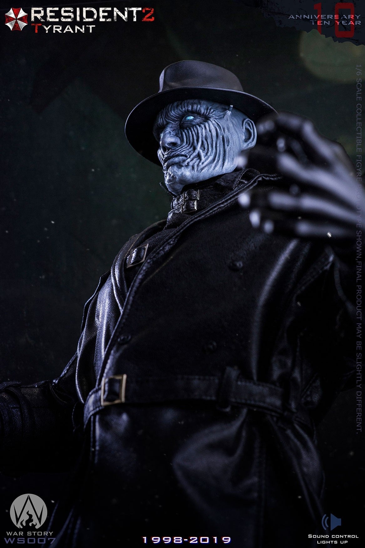 Mr. X Tyrant Figure Resident Evil 2 WAR STORY WS007A 1/6 Scale From Japan