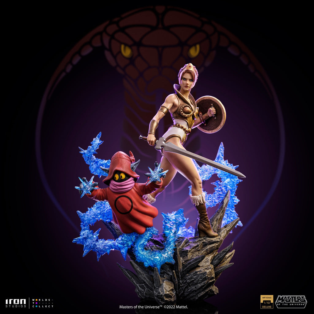 Iron Studios Masters of the Universe BDS Deluxe Art Scale 1/10 Statue Teela and Orko
