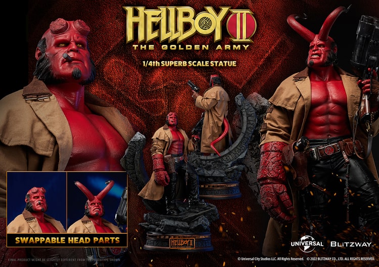 Hellboy II The Golden Army 1/4 Statue Hellboy