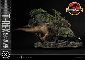Prime 1 Studio Jurassic Park Lost World T-Rex Cliff Attack Bonus Version