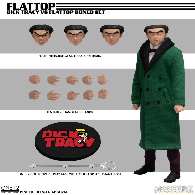 Mezco Toyz 1/12 Collection Dick Tracy VS Flattop Boxset 16 cm