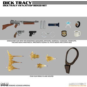 Mezco Toyz 1/12 Collection Dick Tracy VS Flattop Boxset 16 cm