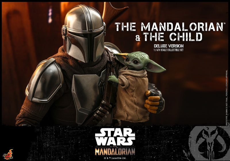 Hot Toys 1/6 Star Wars The Mandalorian: The Mandalorian & The Child Set Deluxe Version