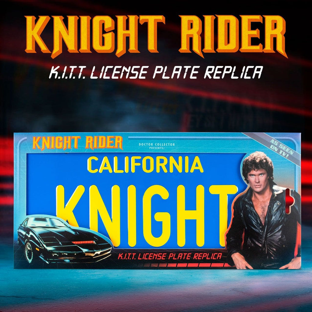 Doctor Collector Knight Rider License Plate Replica