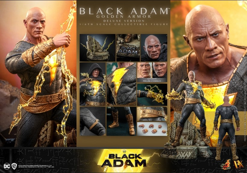 HOT TOYS DX31 1/6 Black Adam Golden Armor Deluxe Version