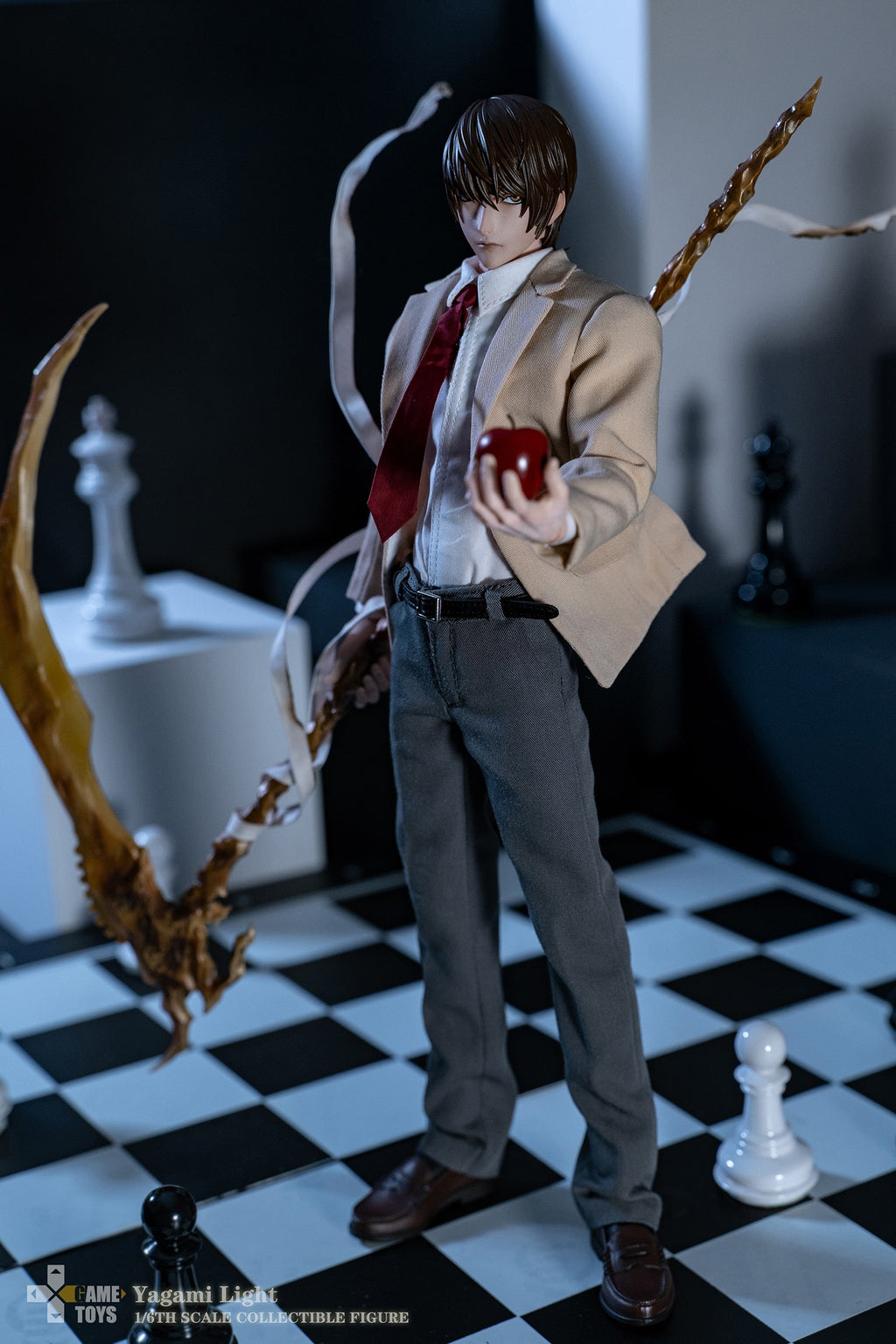 GAMETOYS GT-008UP 1/6 Yagami Light KIRA (Half Body Silicone Body Version)