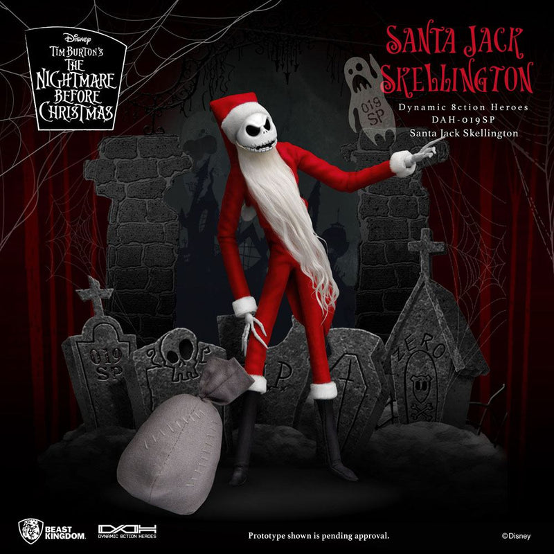 Pesadilla antes de Navidad Figura Dynamic 8ction Heroes 1/9 Santa Jack Skellington 21 cm