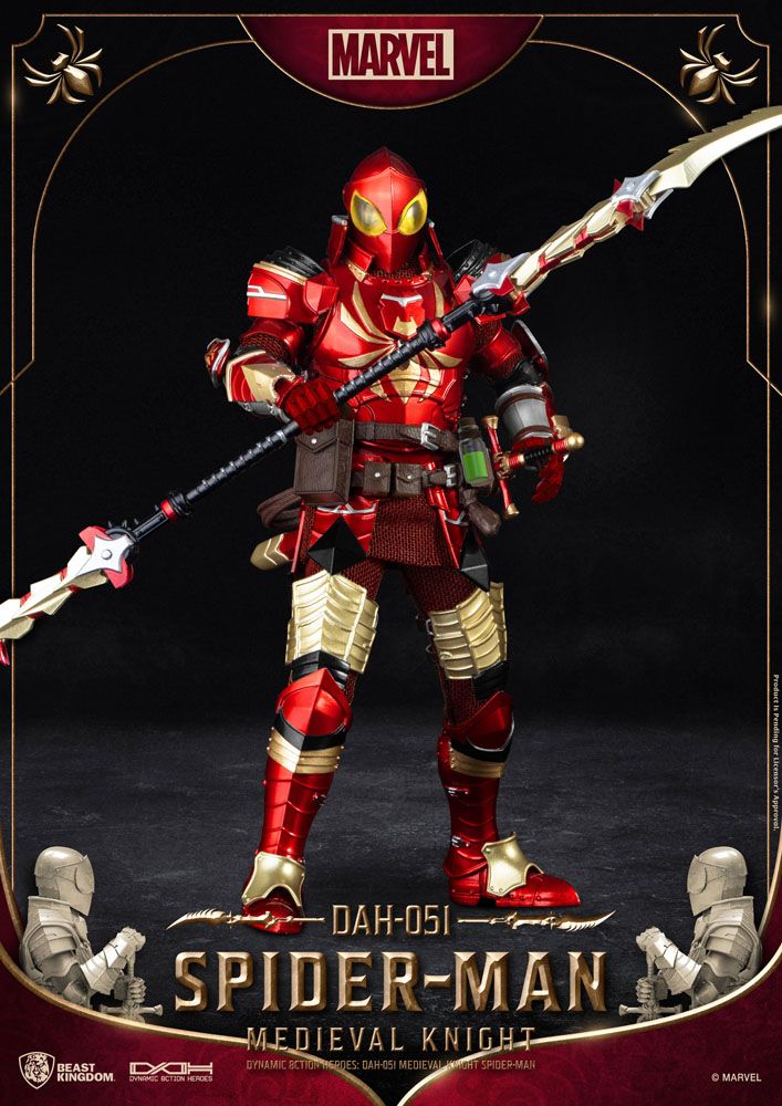 Marvel Figura Dynamic 8ction Heroes 1/9 Medieval Knight Iron Spider 20 cm