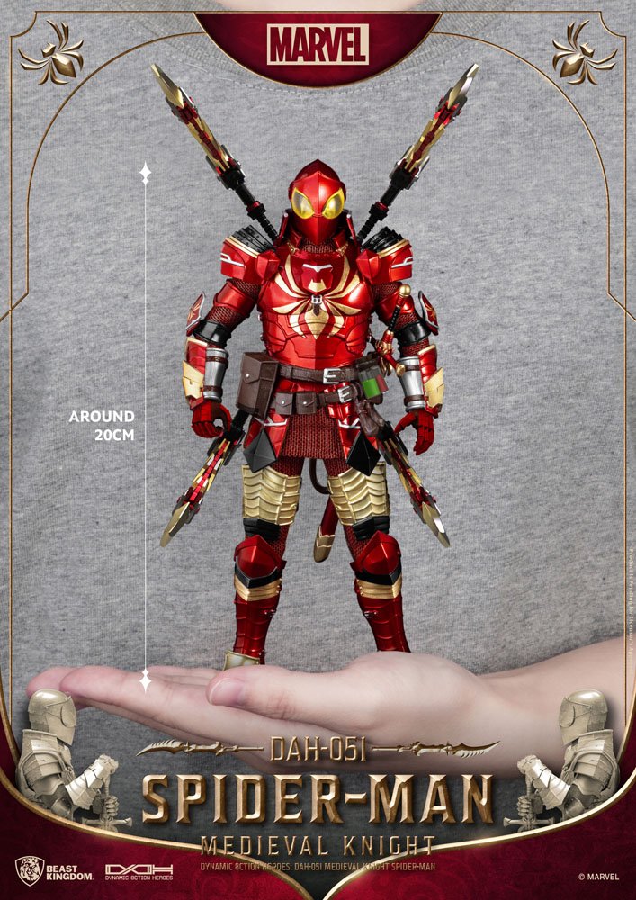 Marvel Figura Dynamic 8ction Heroes 1/9 Medieval Knight Iron Spider 20 cm