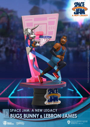 Space Jam: A New Legacy Diorama PVC D-Stage Bugs Bunny & Lebron James Standard Version 15 cm