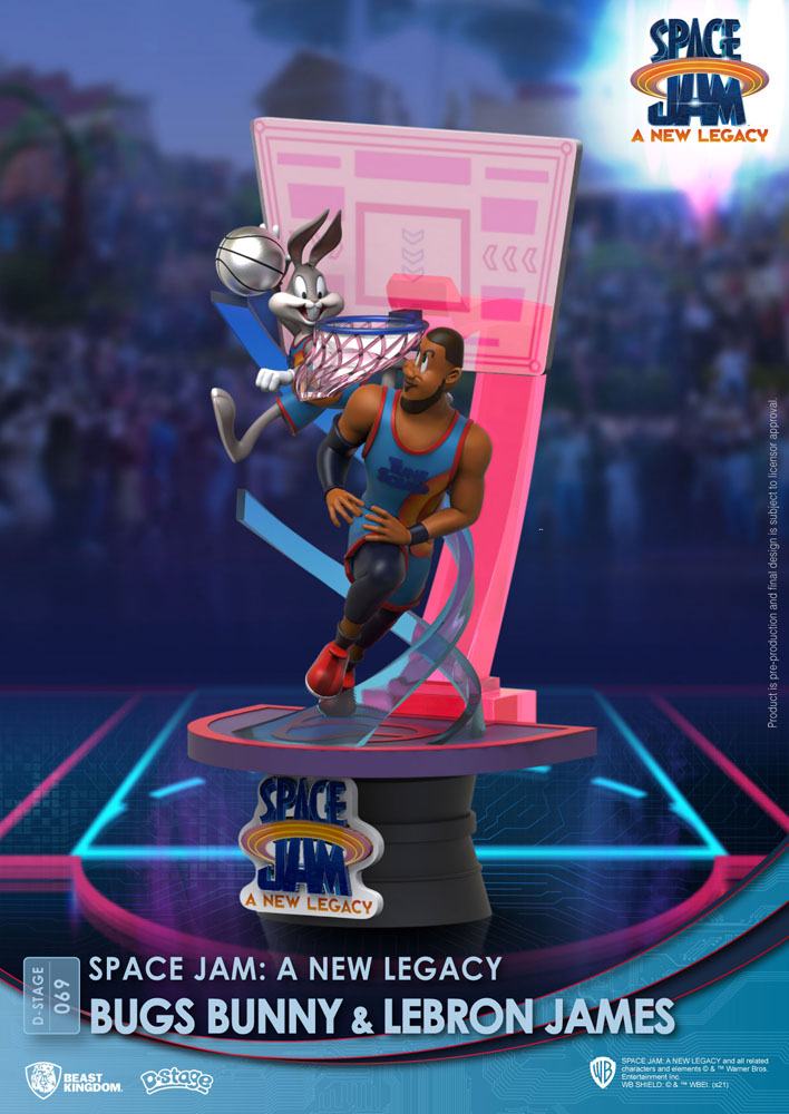 Space Jam: A New Legacy Diorama PVC D-Stage Bugs Bunny & Lebron James New Version 15 cm