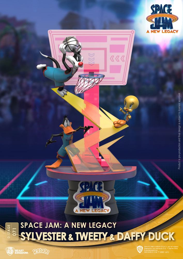 Space Jam: A New Legacy Diorama PVC D-Stage Sylvester & Tweety & Daffy Duck New Version 15 cm