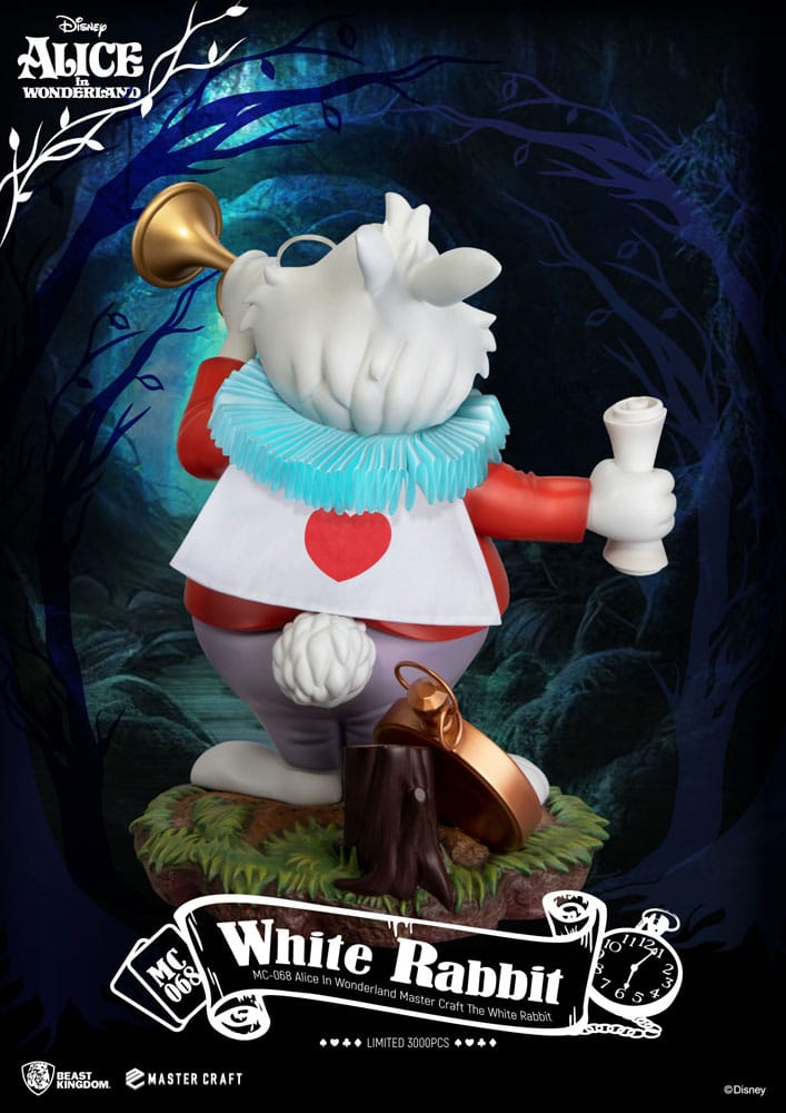 Beast Kingdom Alicia en el país de las maravillas Estatua Master Craft The White Rabbit 36 cm