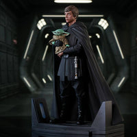 Star Wars: The Mandalorian Estatua Premier Collection 1/7 Luke Skywalker & Grogu 25 cm