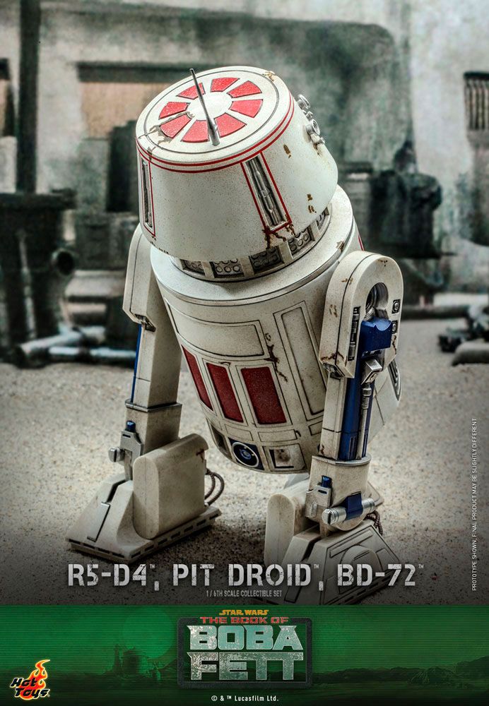 HOT TOYS TMS086 1/6 Star Wars Boba Fett R5-D4, PIT Droid, BD-72
